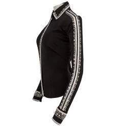 Jesse Black Ladies Western Show Shirt -Horse Care r70160 c1105 alt3 xdnd1evlalcw1qjq