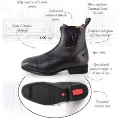 Tredstep Medici II Front Zip Paddock Boot -Horse Care ts19m2fz c1105 alt3 qcman3rvvcx8rwxf