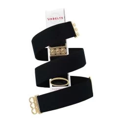 Unbelts Flexible Adjustable Belt With Gold Buckle
