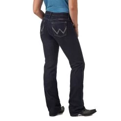 Wrangler Cowgirl Cut Q-Baby Dark Dynasty Ladies Jeans -Horse Care wrq20dd c1131 alt2 6vsqvlsx2zq96uss